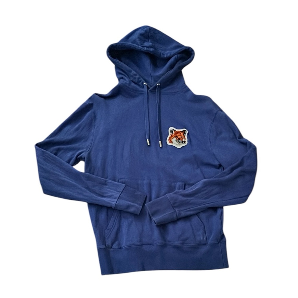 Blue Hoodie with Fox Patch